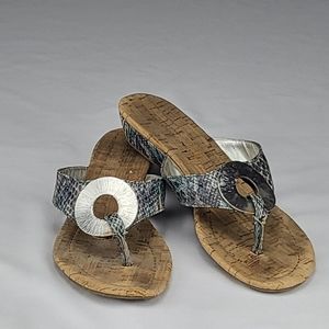 Snake skin sandals. Size 6 1/2